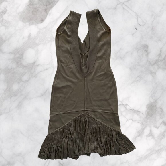 Alaïa Cling Dress with Pleated Hem in Rare Colourway, S/S 1990 $400 - Picture 2 of 11